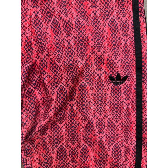 Adidas Red Snakeskin 2 Piece Jacket & Pants Sporty Active Tracksuit Set Medium - Picture 8 of 8